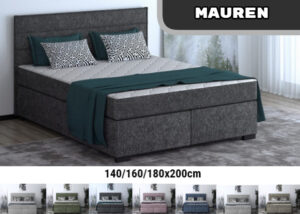 Lova "Mauren" 140/160/180x200 cm su čiužiniu ir antčiužiniu