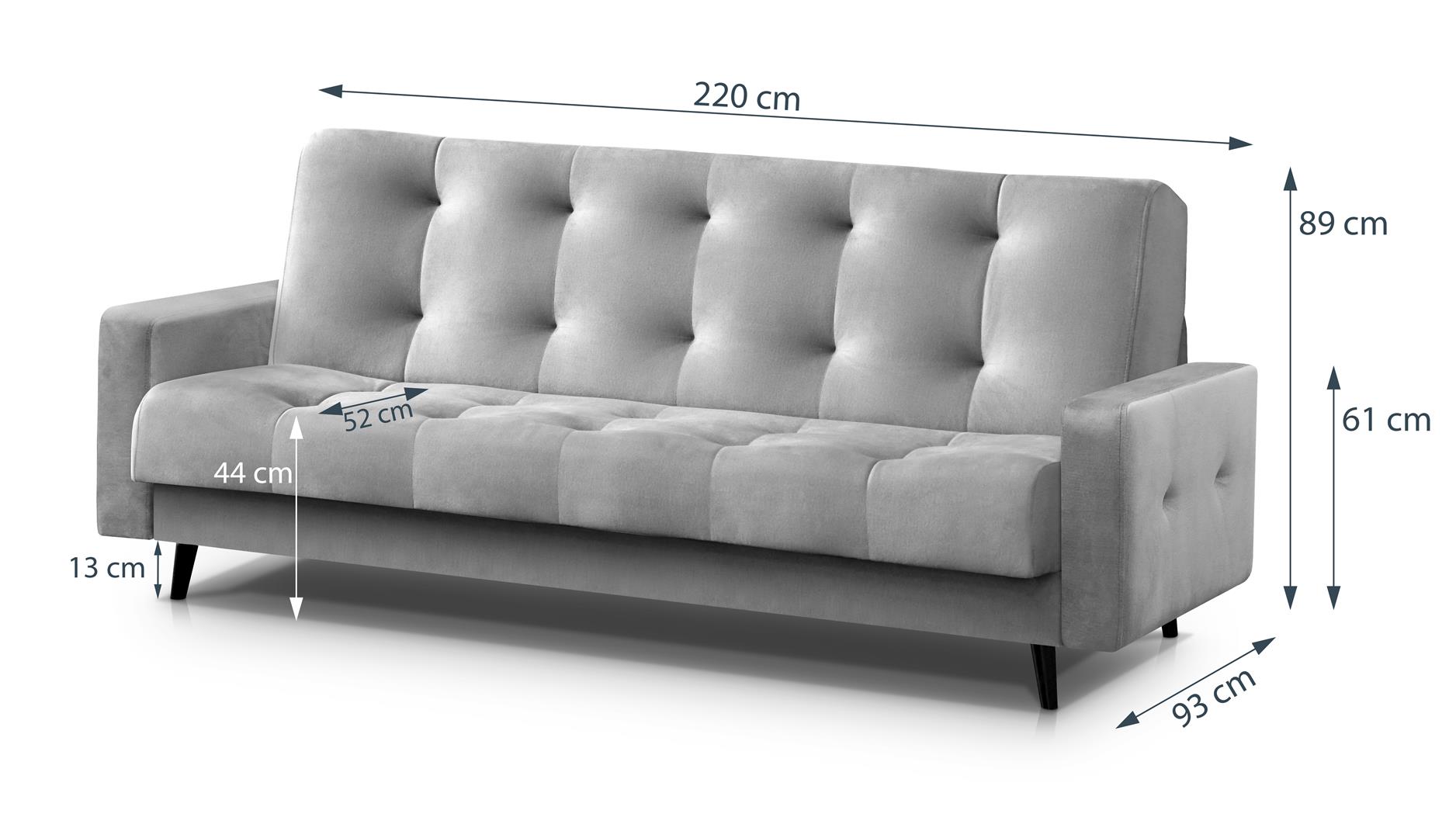 Sofa-lova „Salsa“ su dėže patalynei - Image 8