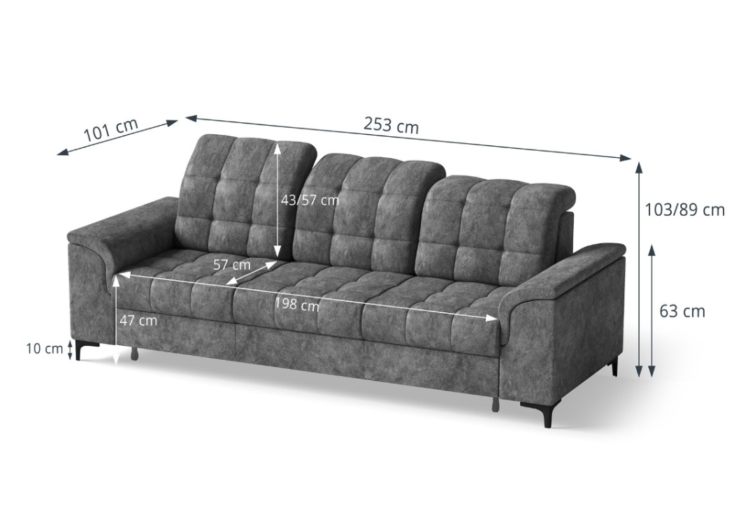 Minkštų baldų komplektas “Napo” 3F+2PD - Image 9