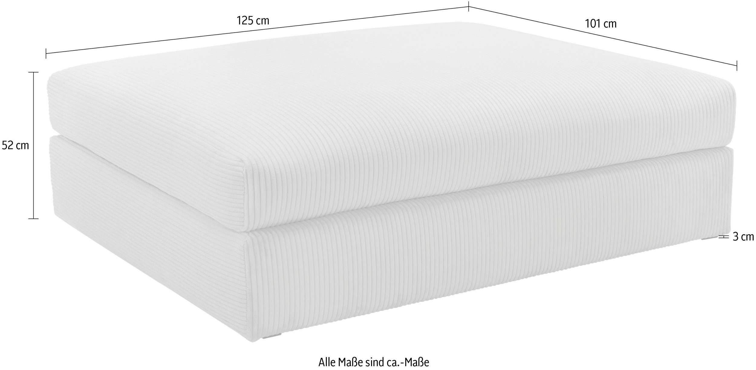 Minkšta didelė sofa „Soft & Cosy XL” 246 cm su pufu - Image 12