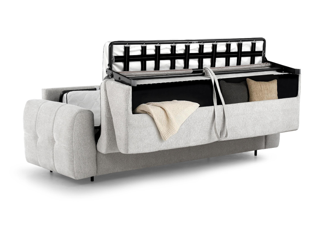 Minkšta sofa/sofa–lova su dėže patalynei „Perona” 250 cm - Image 15