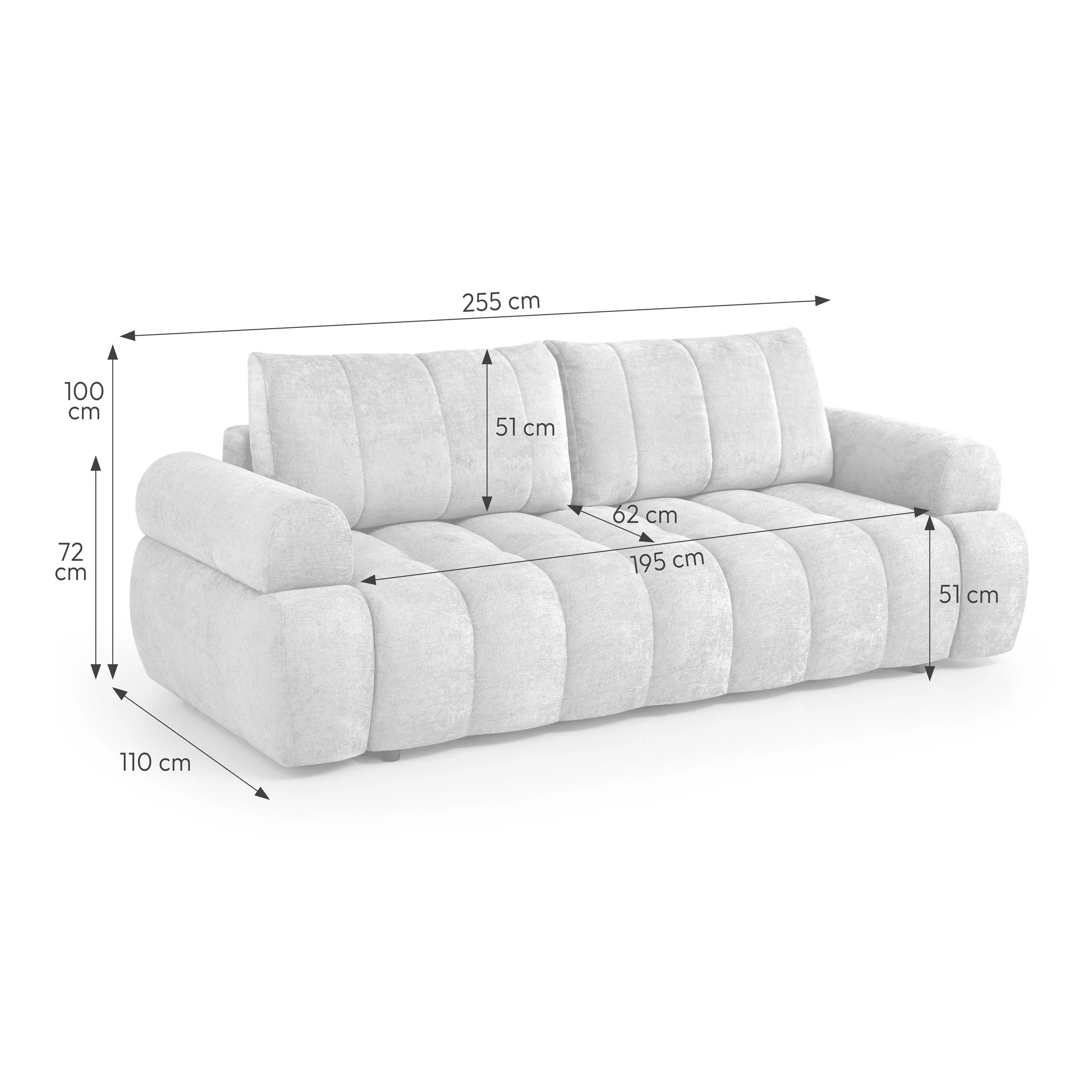 Sofa – lova su patalynės dėže “Cayo” - Image 2