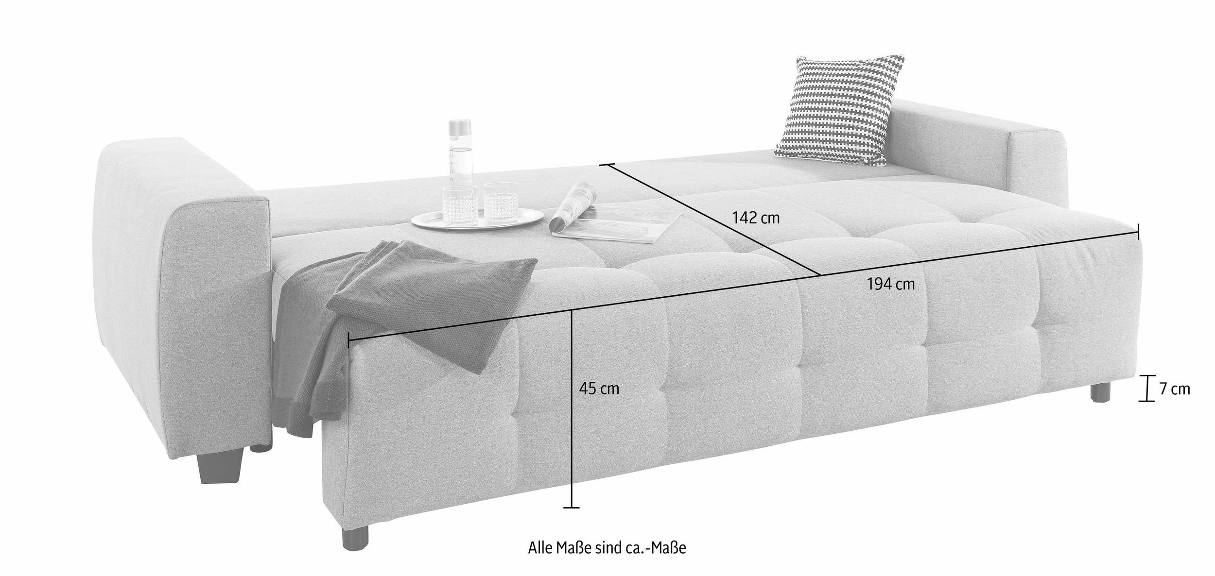 Sofa-lova „Bella” su miego funkcija ir dėže patalynei - Image 5